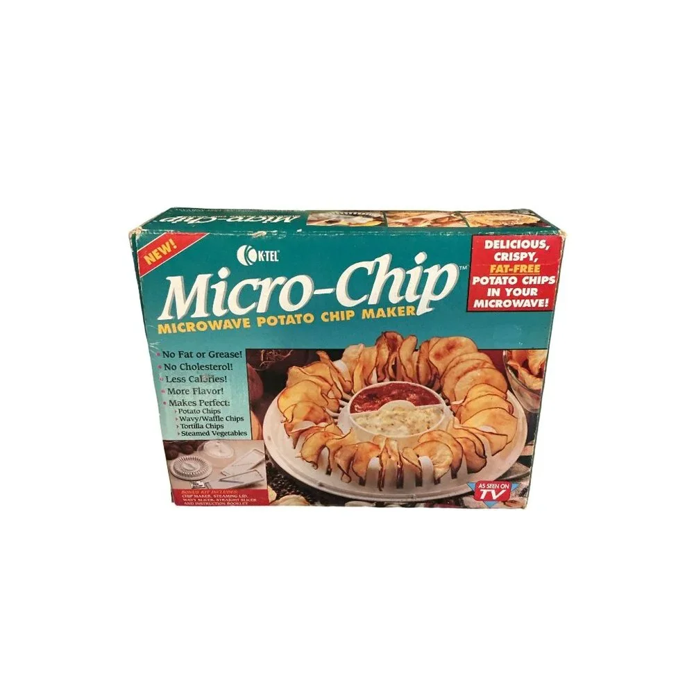 Vintage 1995 Koktel Micro-Chip‎ Microwave Potato Chip Maker NIB